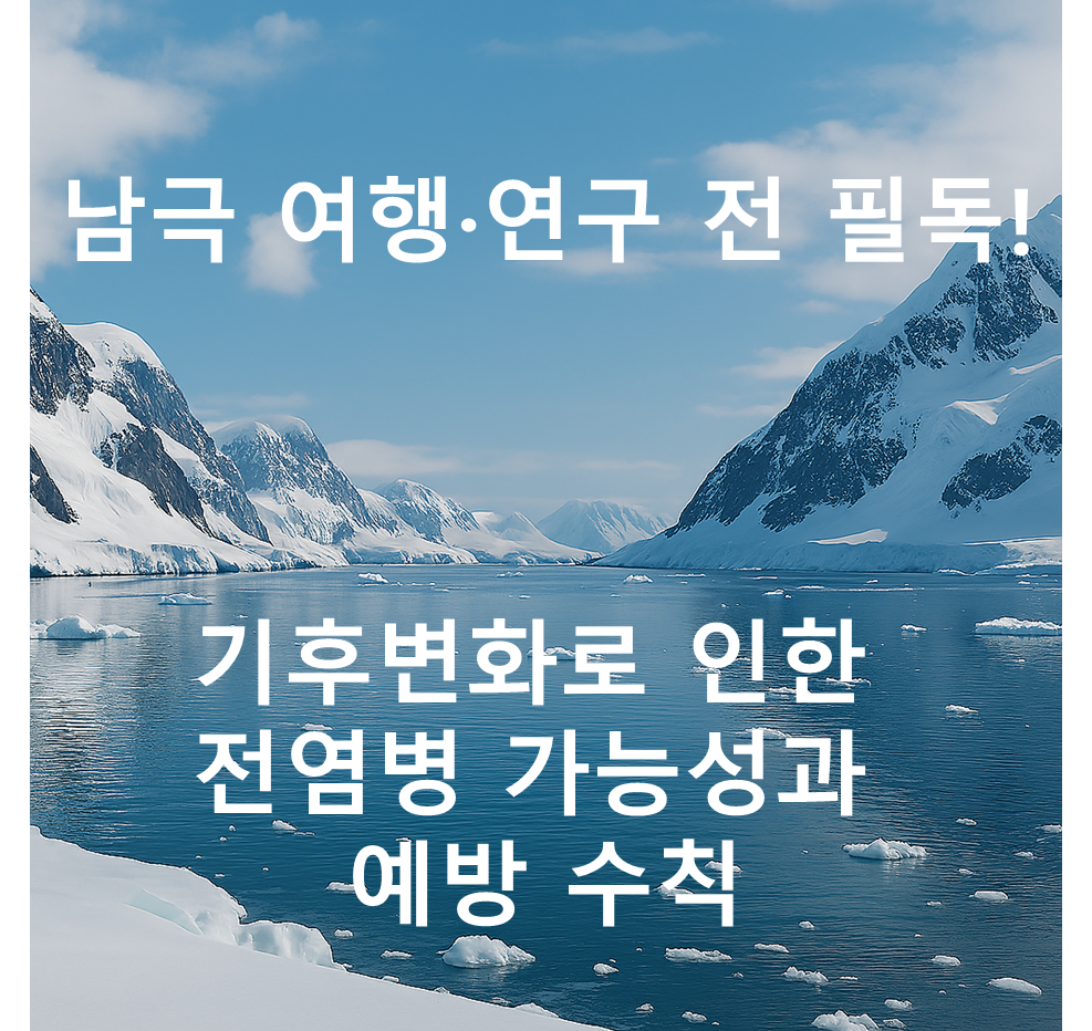 남극 여행·연구 전 필독! 기후변화로 인한 전염병 가능성과 예방 수칙