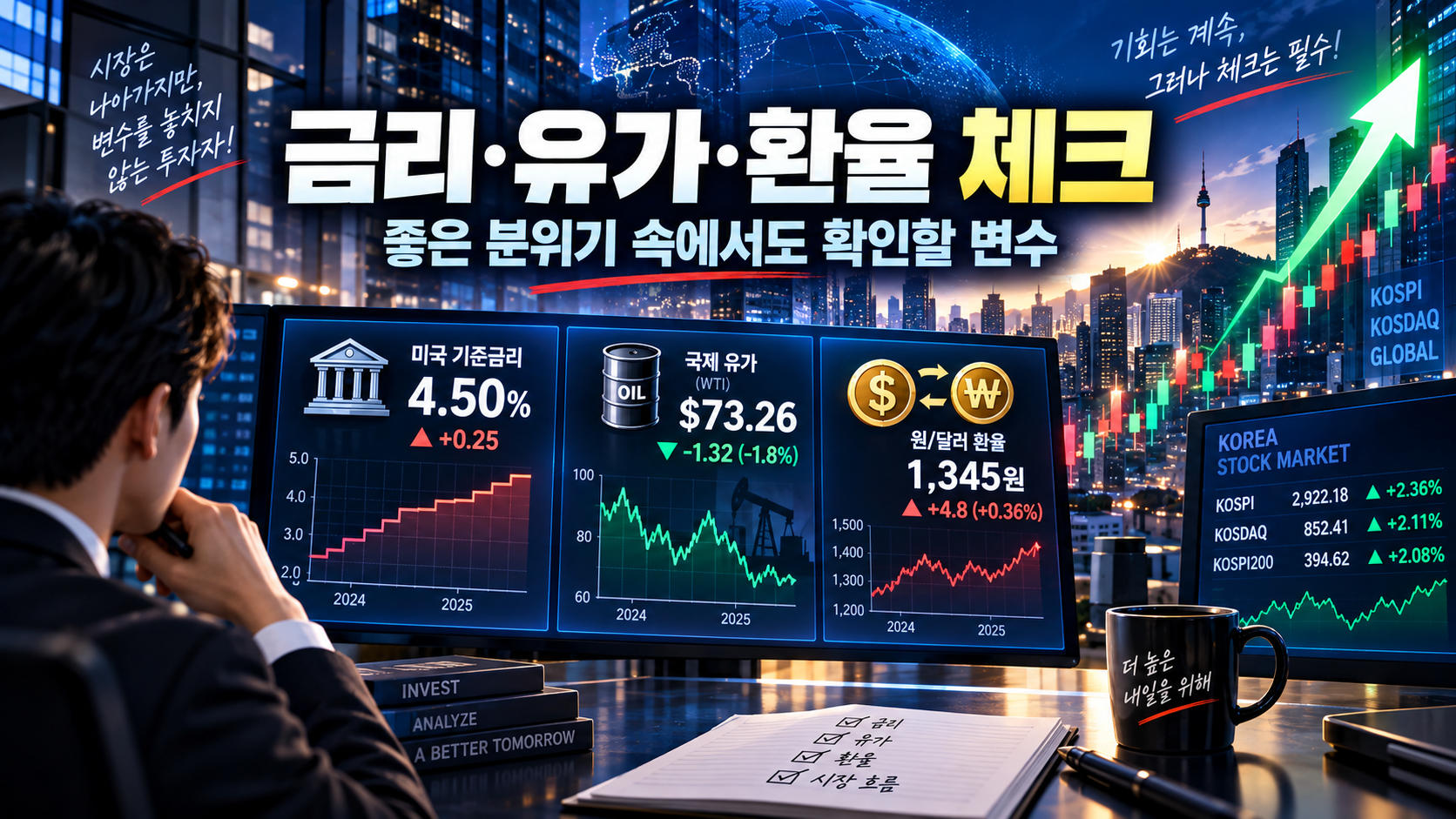 미국 반도체 강세 속 삼성전자와 SK하이닉스를 살펴보는 한국 증시