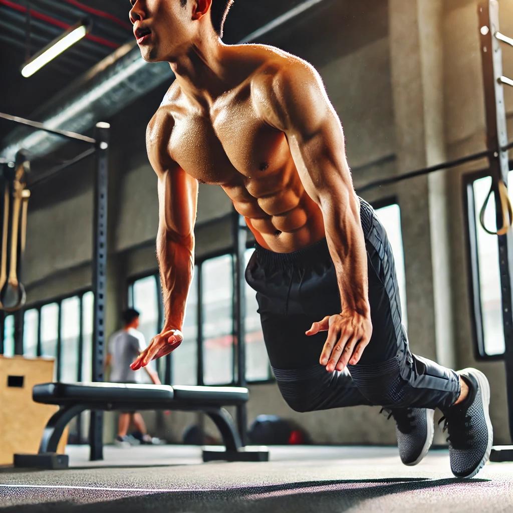 버피테스트 100개 뱃살