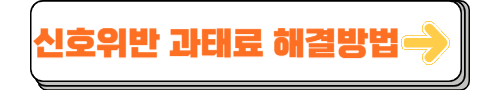 신호위반 과태료 해결