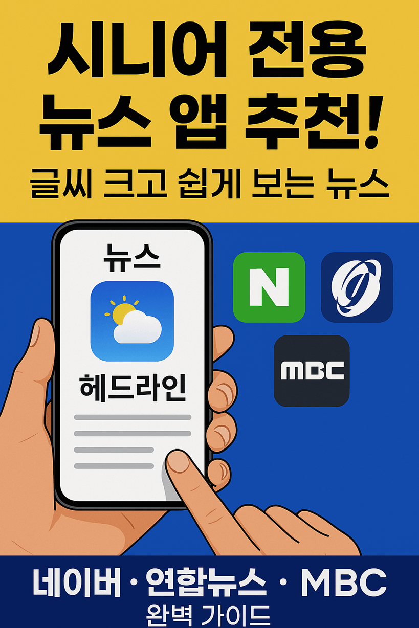시니어 맞춤 뉴스 앱 추천