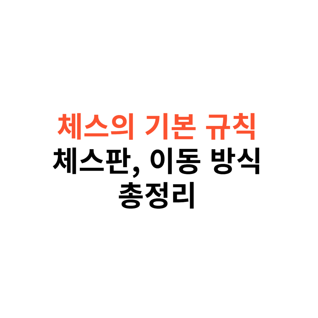 체스의 기본 규칙