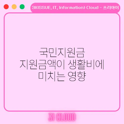 국민지원금 지원금액이 생활비에 미치는 영향