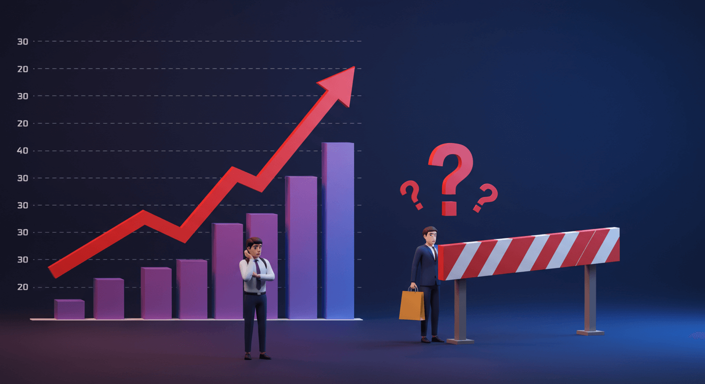 "매출 상승 기대와 현실의 간극"에 대한 이미지입니다.