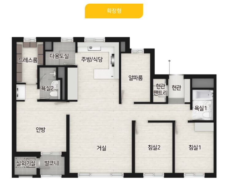 더샵 시에르네 84A 확장형