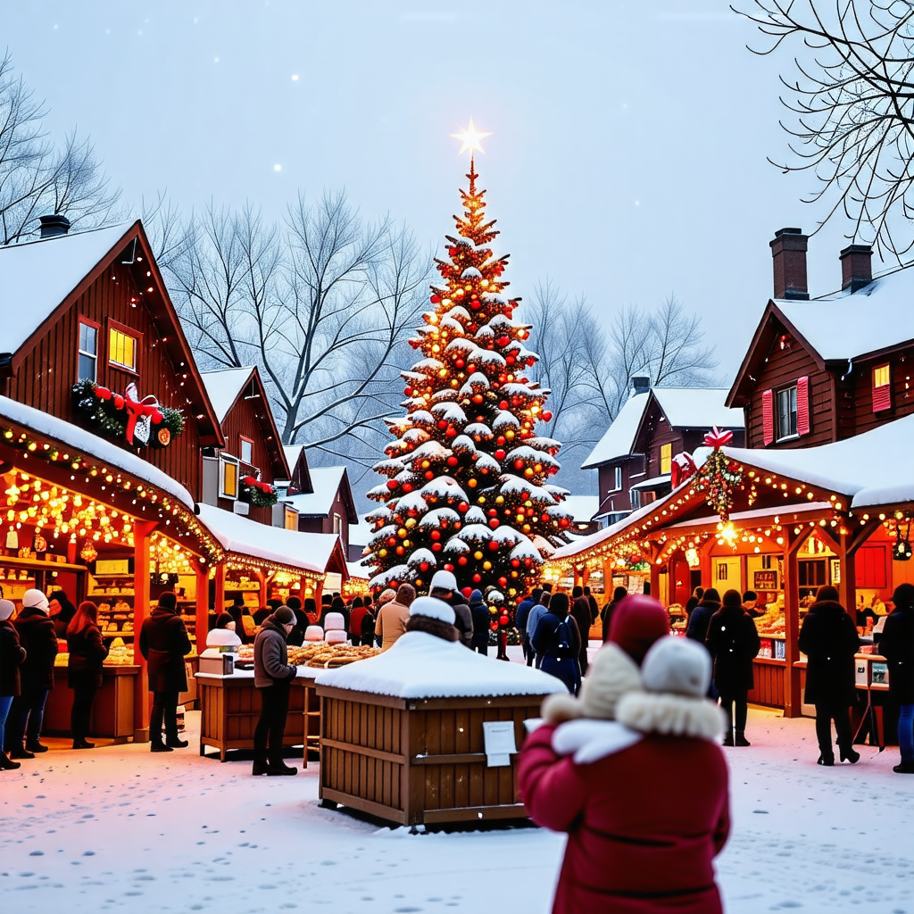 크리스마스 마켓 이미지