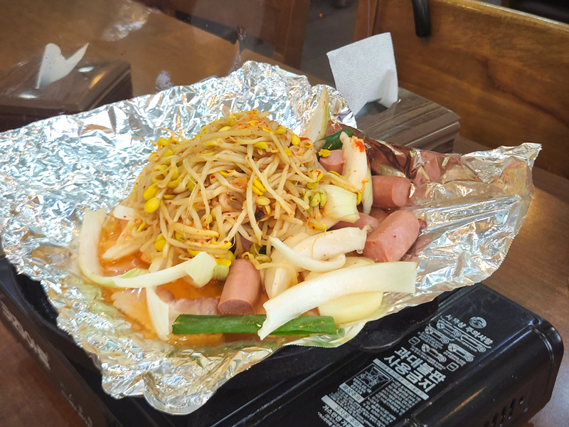 베이컨_소세지_볶음