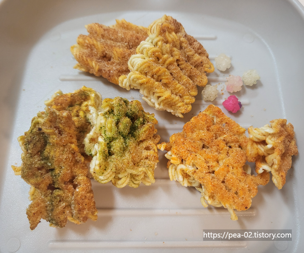 모아라면땅 3가지 맛과 별사탕