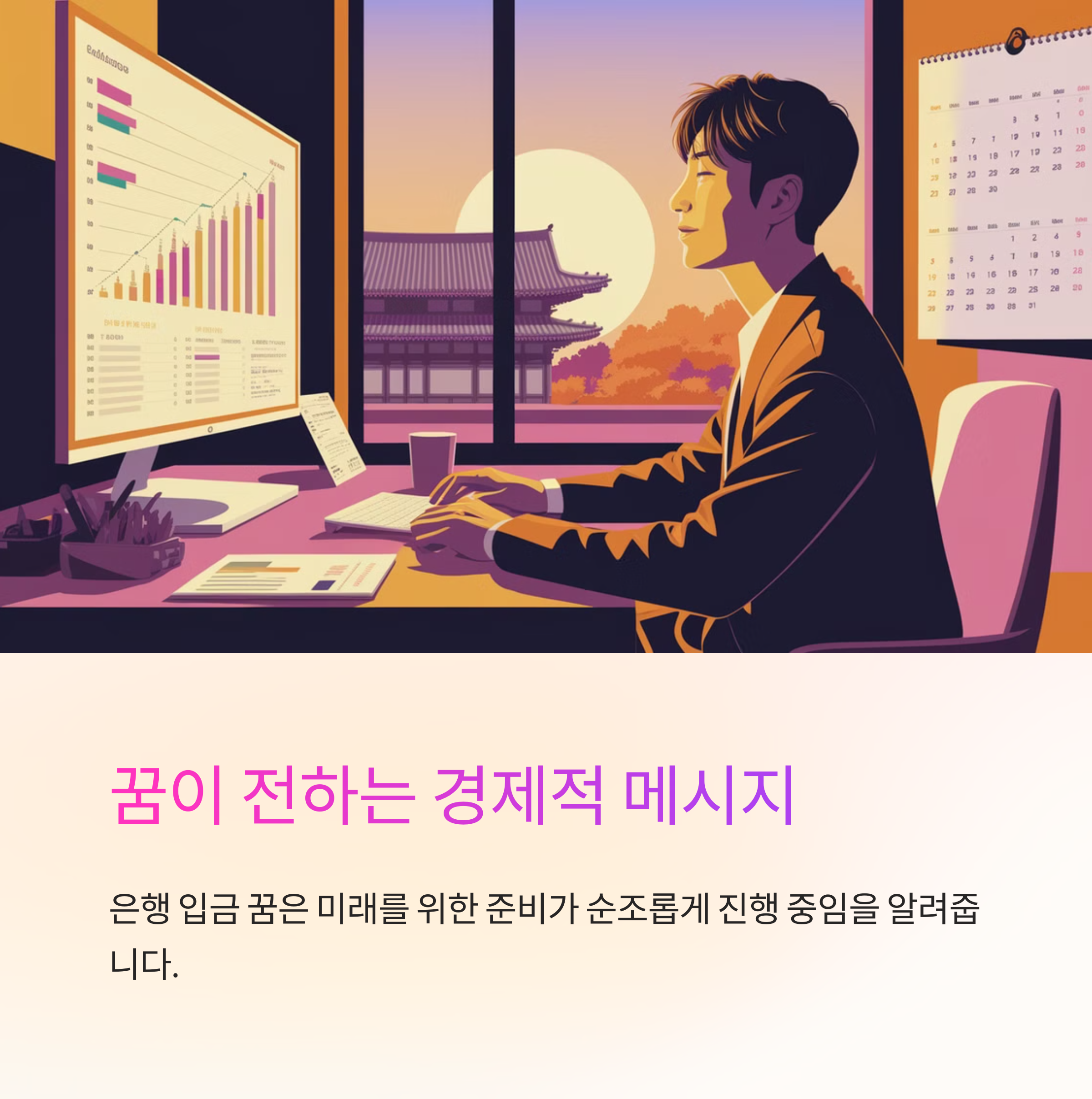 은행에 돈을 입금하는 꿈