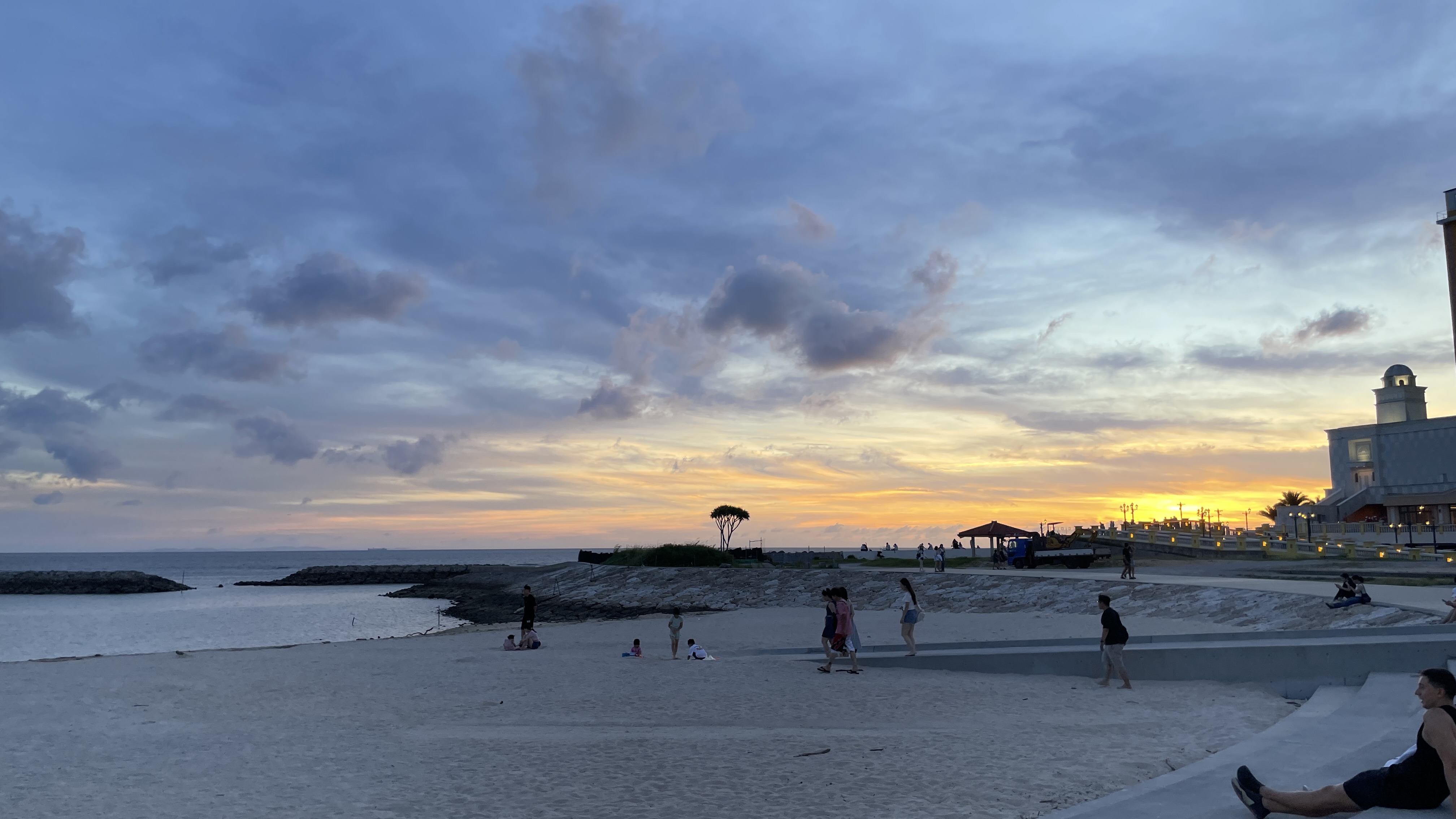 오키나와선셋비치일몰