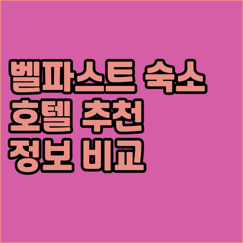 벨파스트 여행 숙소 고민? 5곳의 호