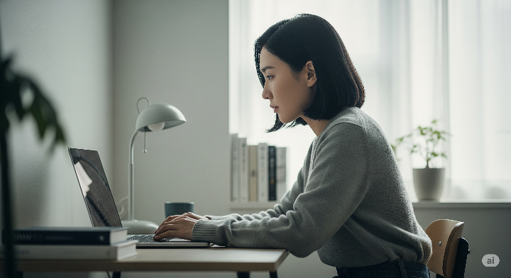 블로그의 기술적 요소를 점검하는 모습.