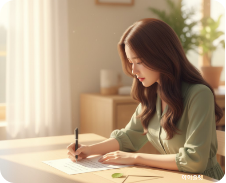 그리움이 깃든 편지 한 장