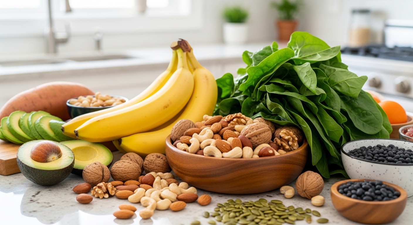 마그네슘과 칼륨이 풍부한 음식