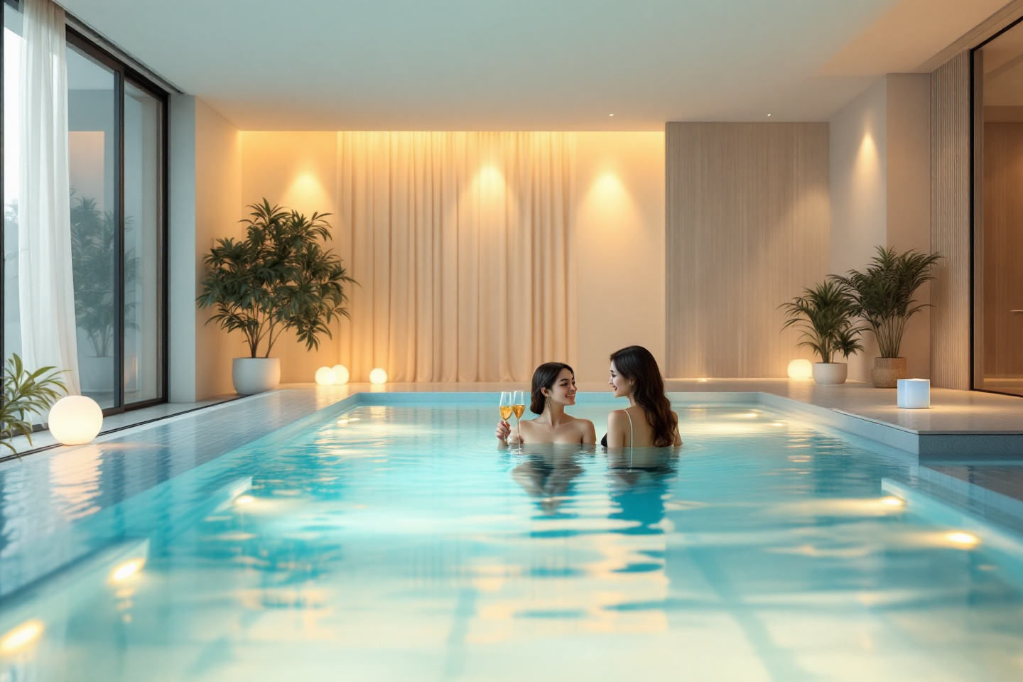 감성 가득 객실 프라이빗 풀