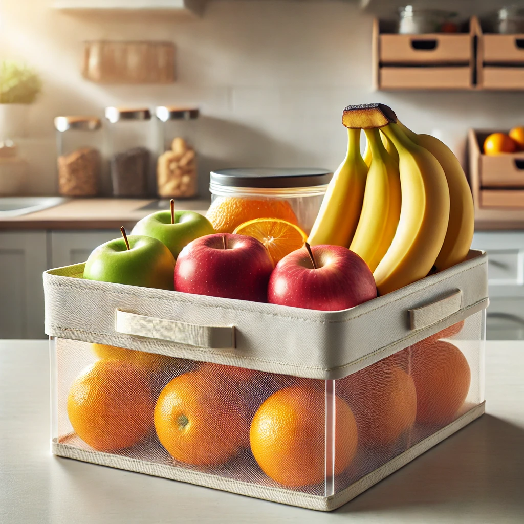 통풍이 잘 되는 곳에 과일을 보관하였다