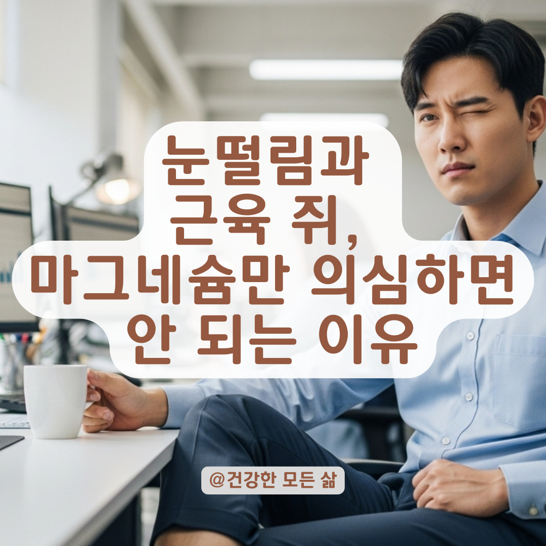 눈떨림부터 통증까지, 마그네슘 부족 외 꼭 확인해야 할 원인 총정리.