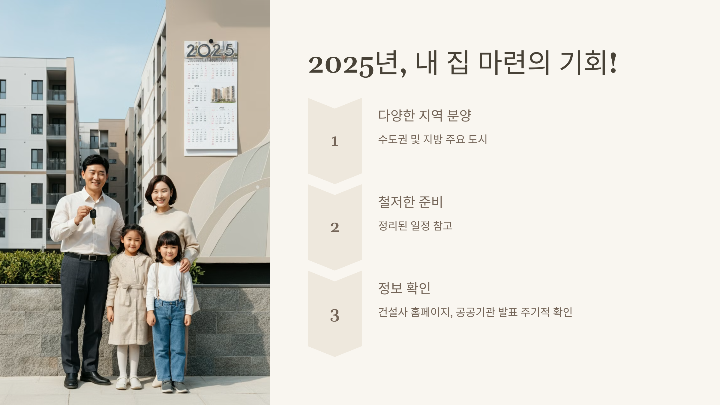 2025년, 내 집 마련의 기회