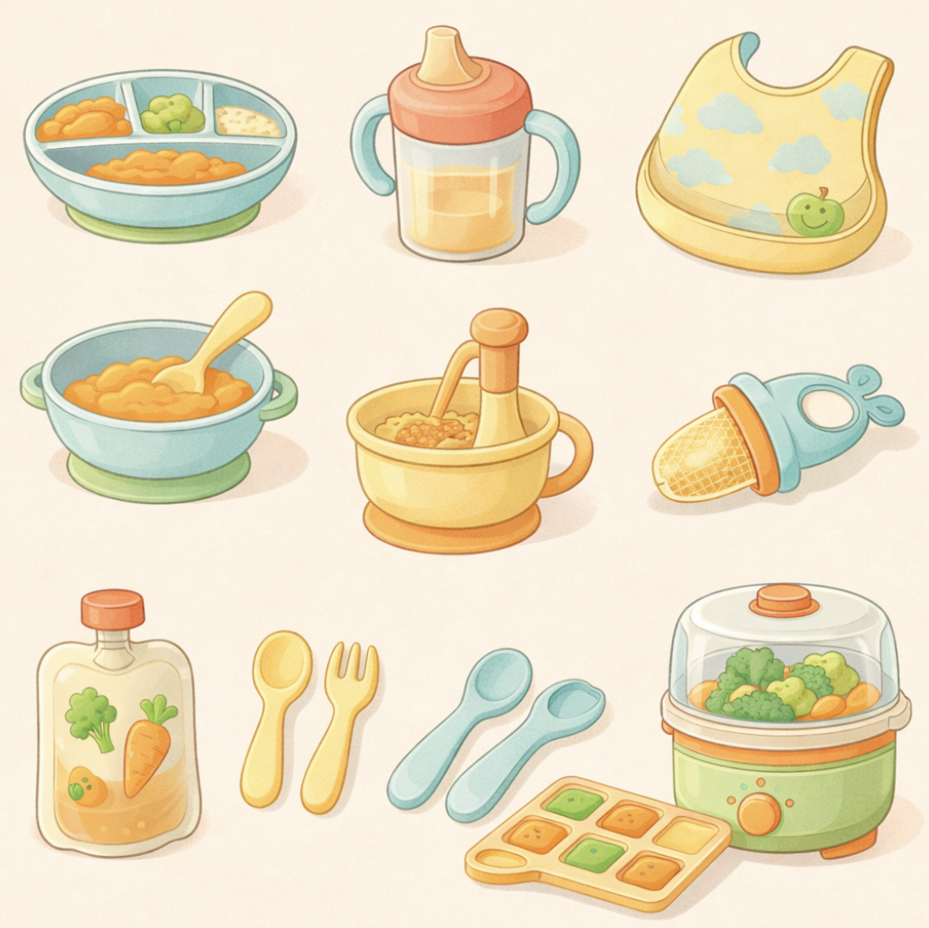 이유식 도구 모습