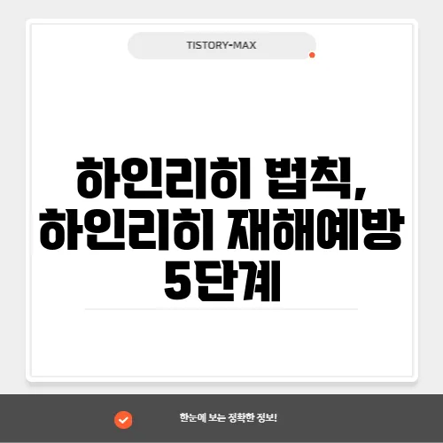 하인리히 법칙, 하인리히 재해예방 5단계