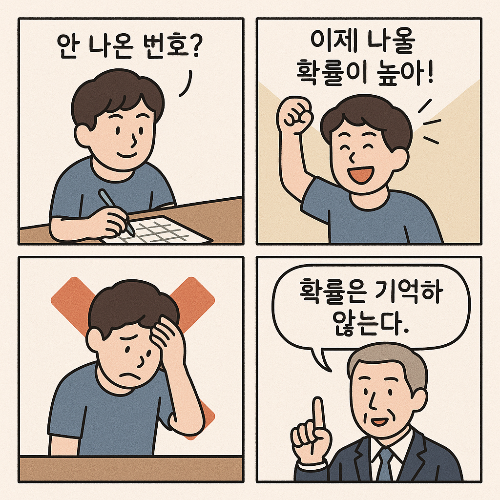 로또당첨, 도박사 오류심리