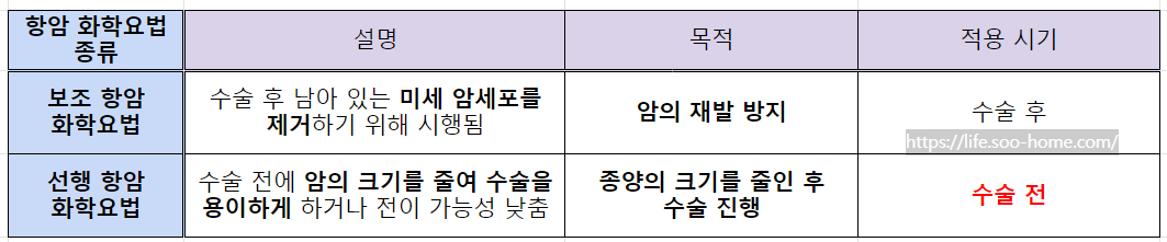 위암 2기 화학요법