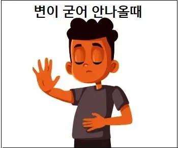 변이 굳어 안나올때