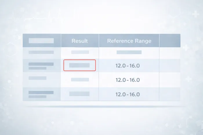 빈혈 수치 정상범위