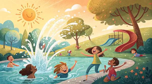 초여름-물놀이-아이들