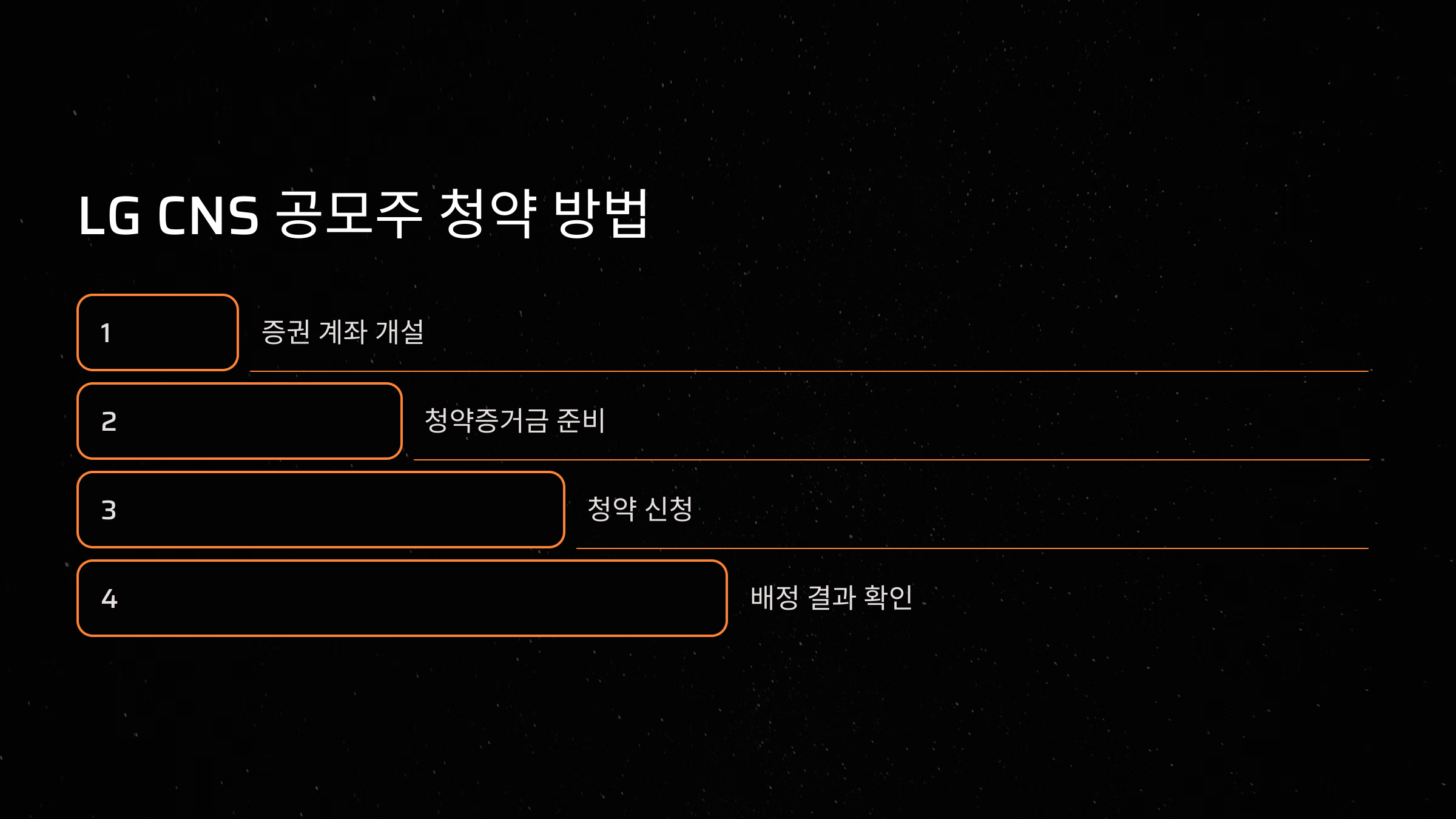 LG CNS 공모주 청약 방법