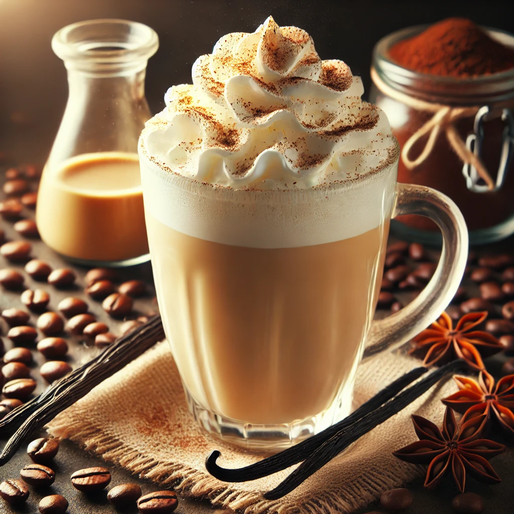 바닐라 라떼 만들기