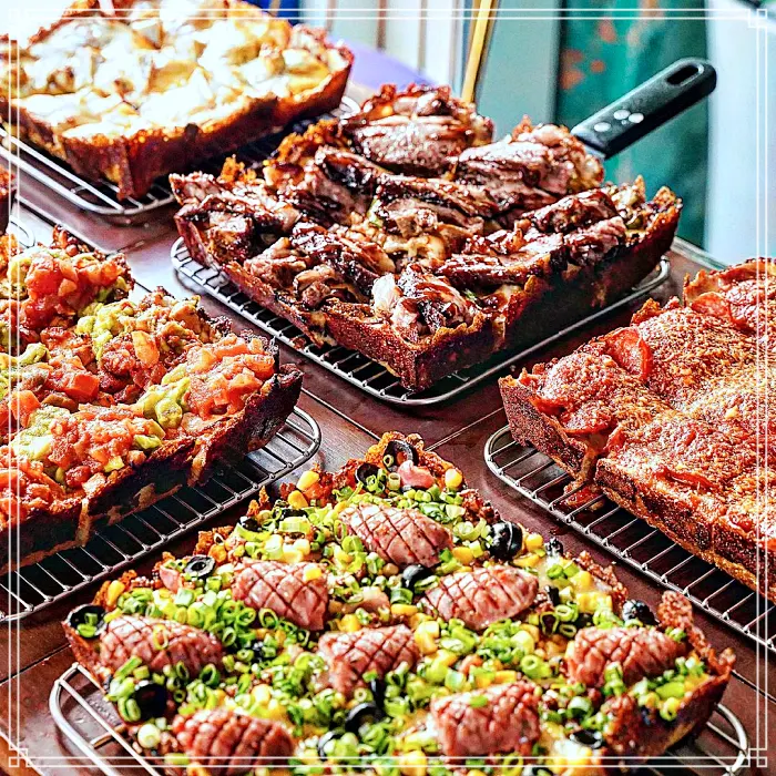 압구정 로데오 맛집 수비드 우대갈비 디트로이트 피자
