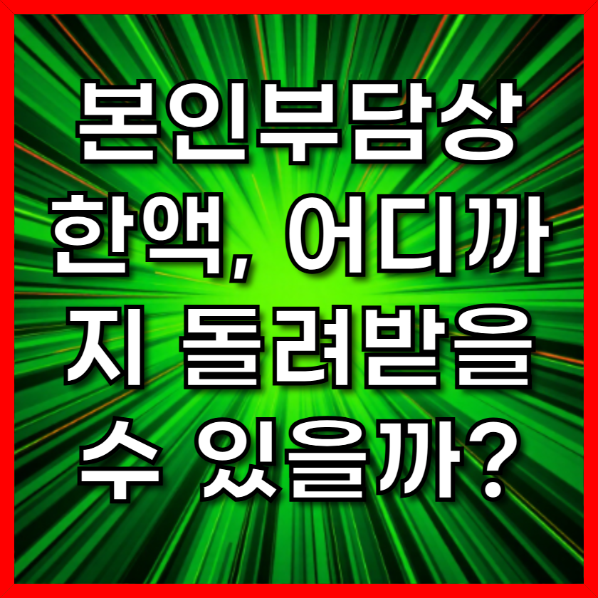본인부담상한액, 어디까지 돌려받을 수 있을까?