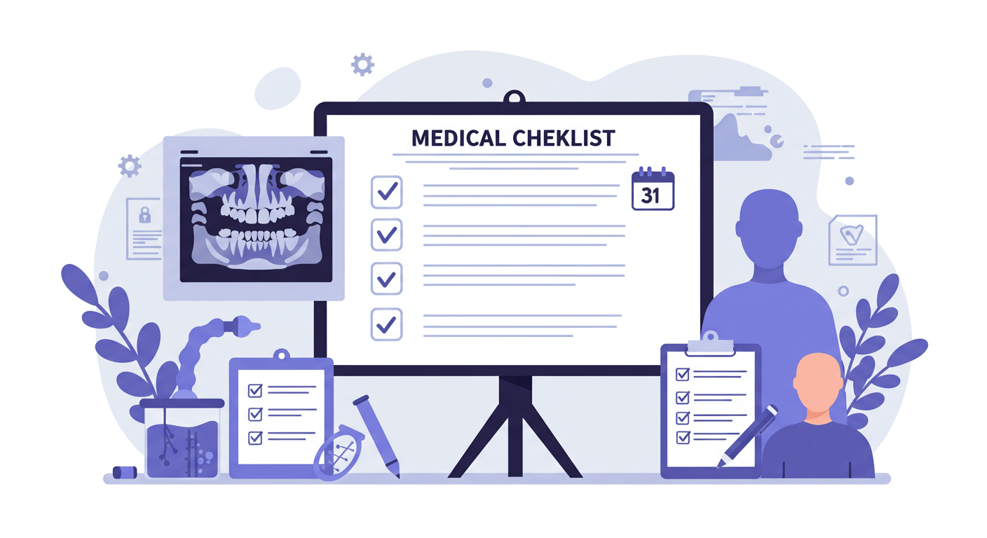수술 전 체크리스트 (양악수술, 준비사항, 체크리스트)