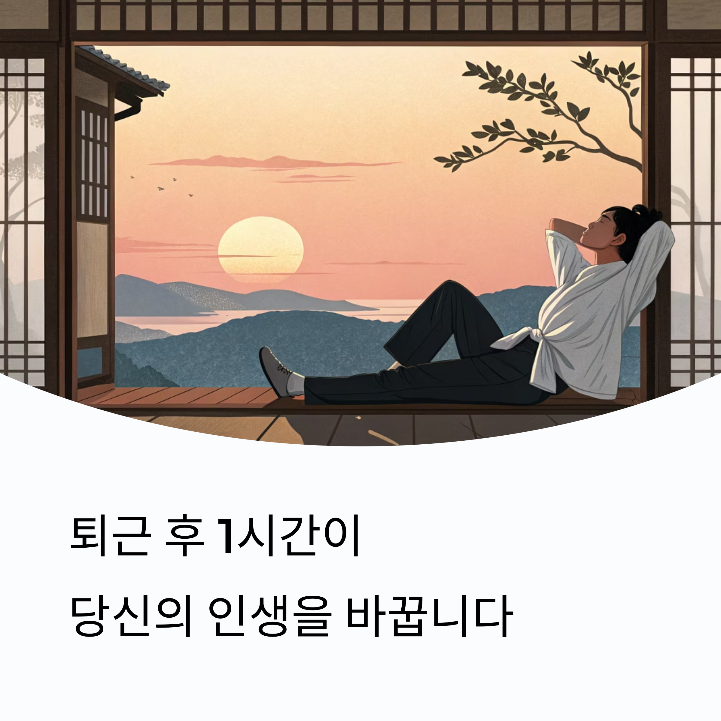 퇴근후 1시간 인생을 바꾸는 황금 시간 사용법