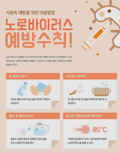 노로바이러스 증상 예방법