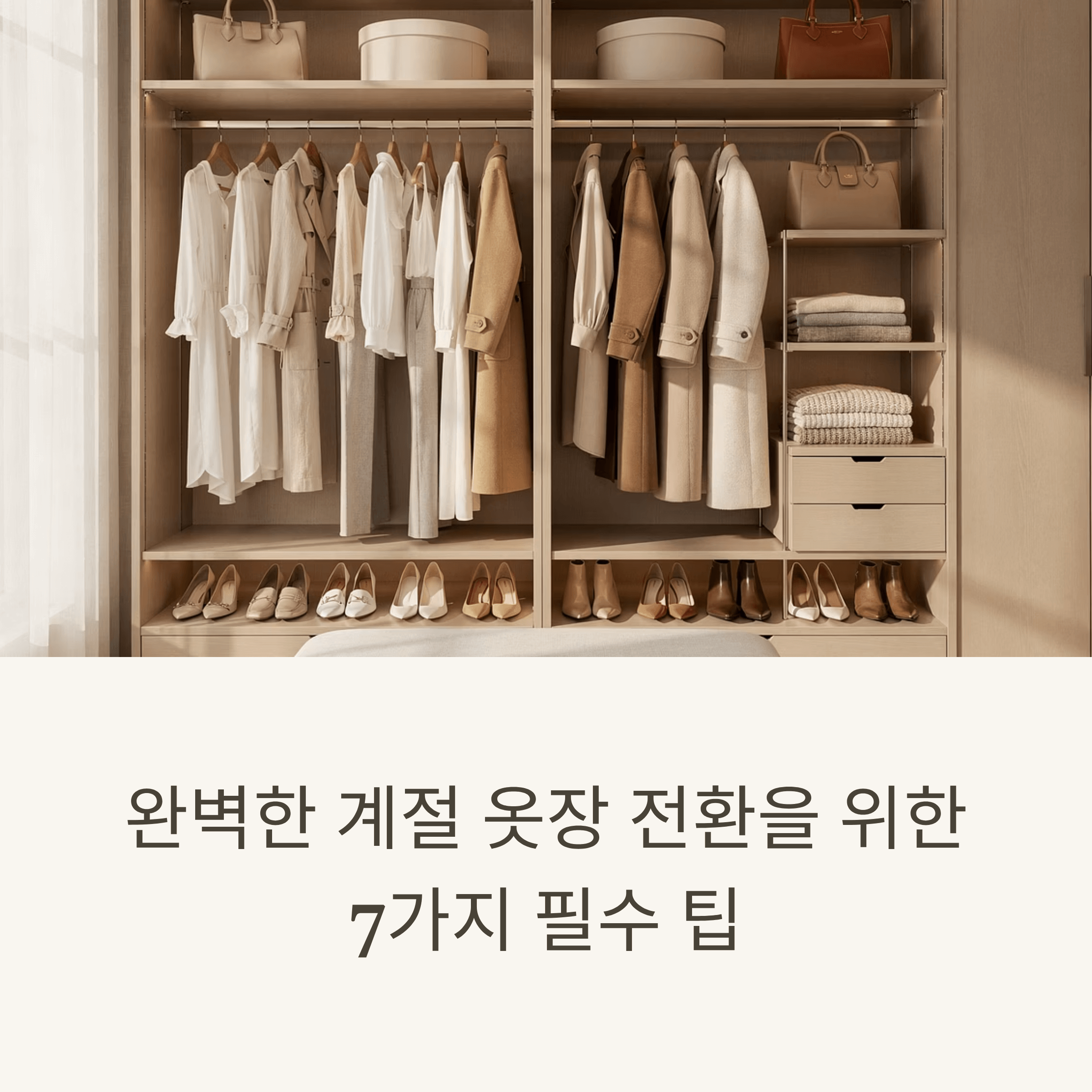 완벽한 계절 옷장 전환을 위한 7가지 필수 팁