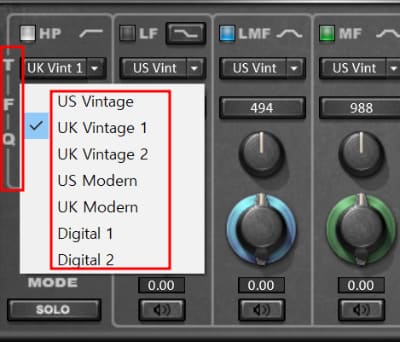T :이퀄라이저의 타입