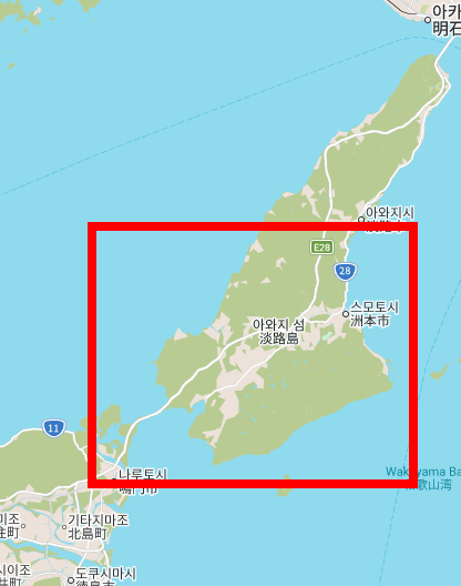 일본지도 한글판 한눈에 보기