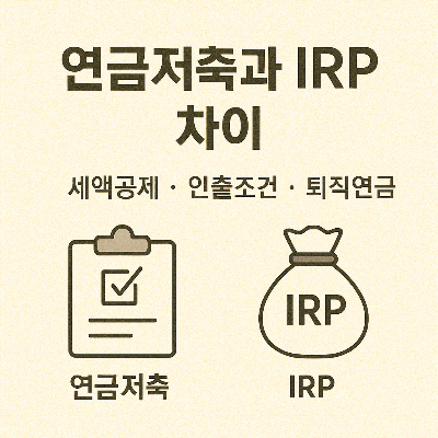연금저축과 IRP 차이 썸네일 이미지