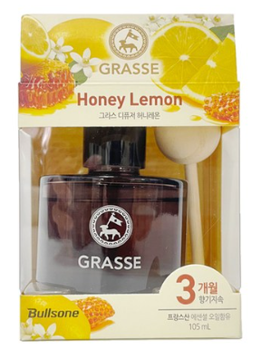 불스원 프리미엄 그라스 차량용 디퓨저 105ml, 허니레몬, 1개