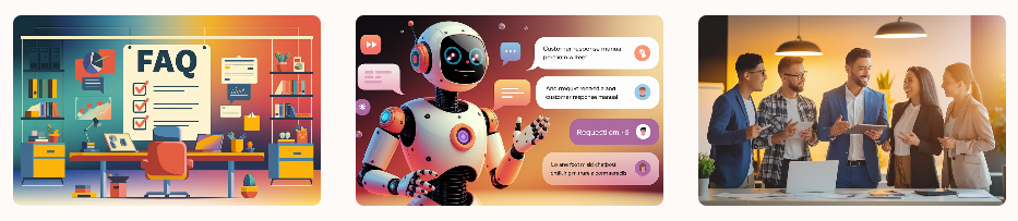 고객응대용 매뉴얼,FAQ 자동 생성