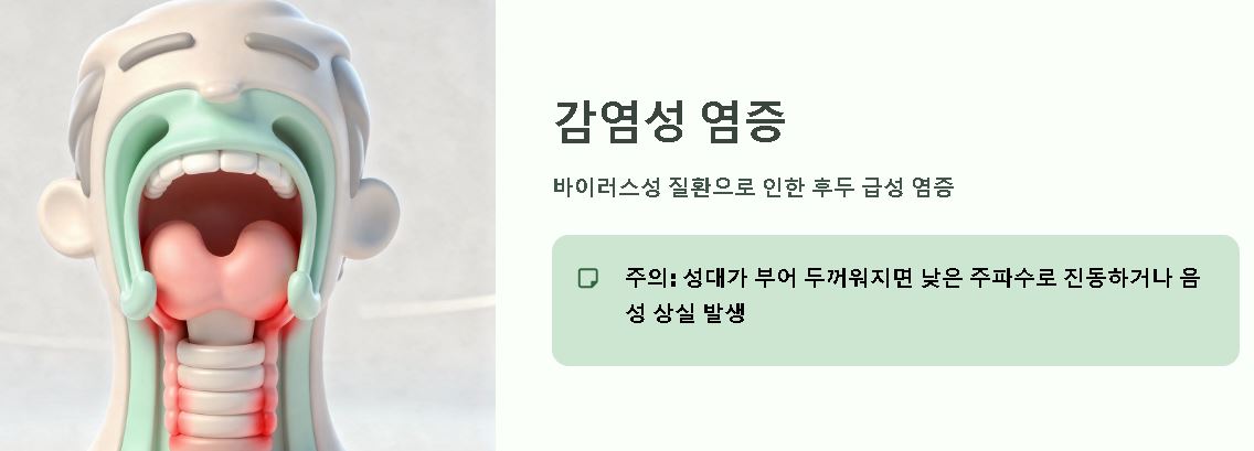 목소리가 쉬는 이유