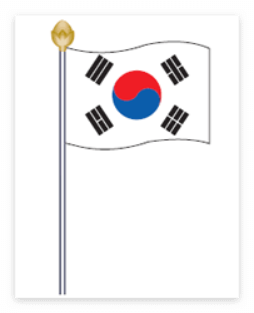 광복절 태극기 일반게양