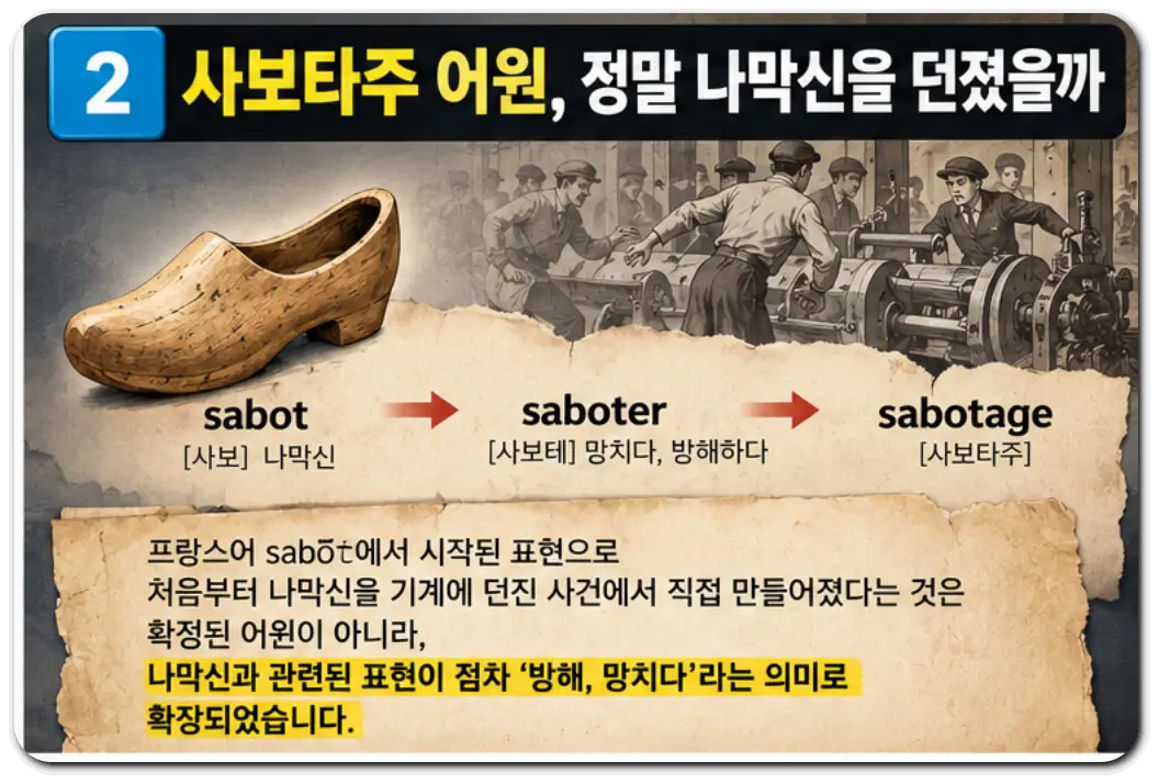 사보타주_어원_나막신