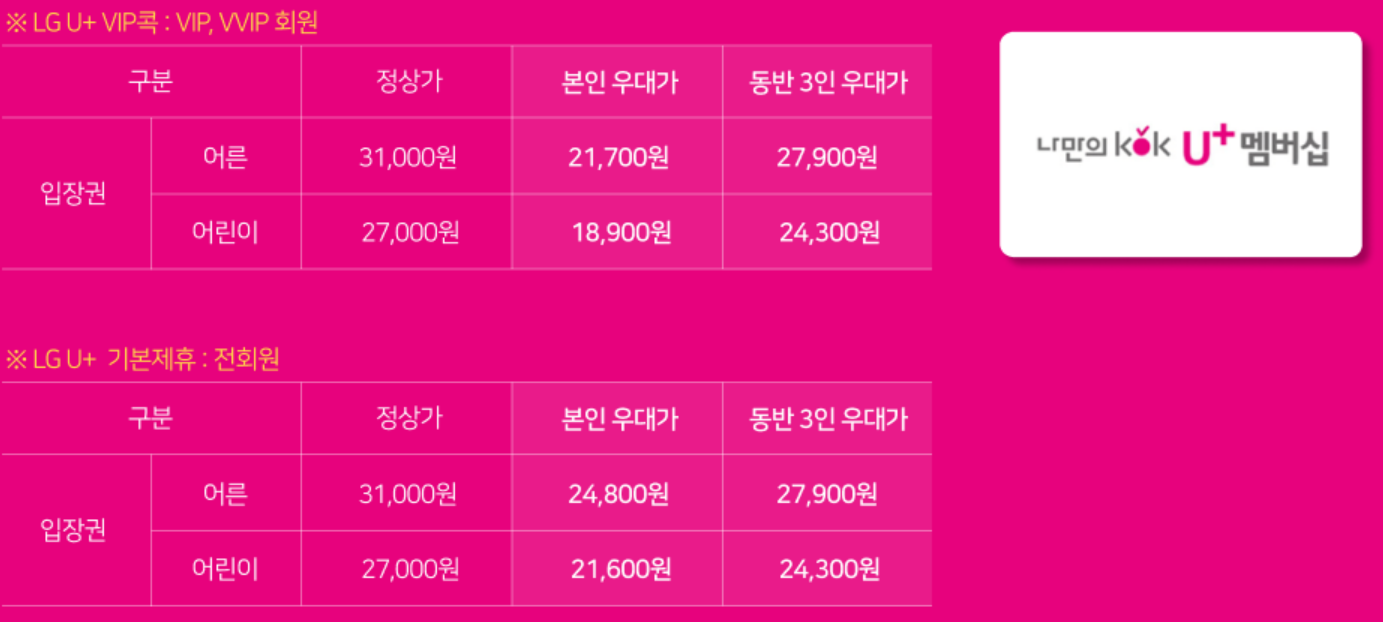 롯데타워 서울스카이 입장권할인