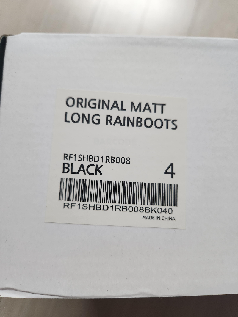 락피쉬 레인부츠 오리지널 레인부츠 롱 블랙