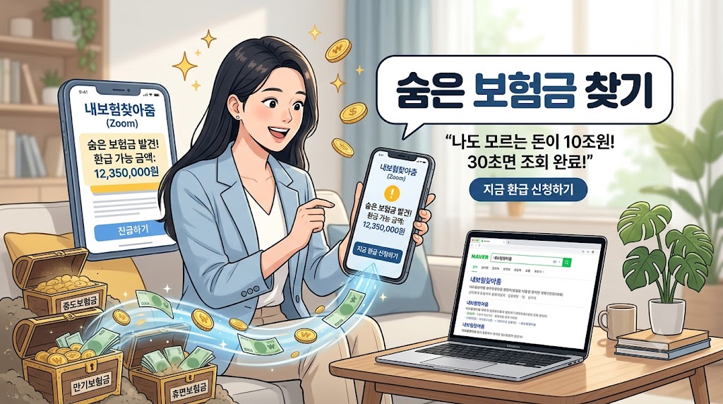 숨은 보험금 찾기 공식 조회 방법 및 환급