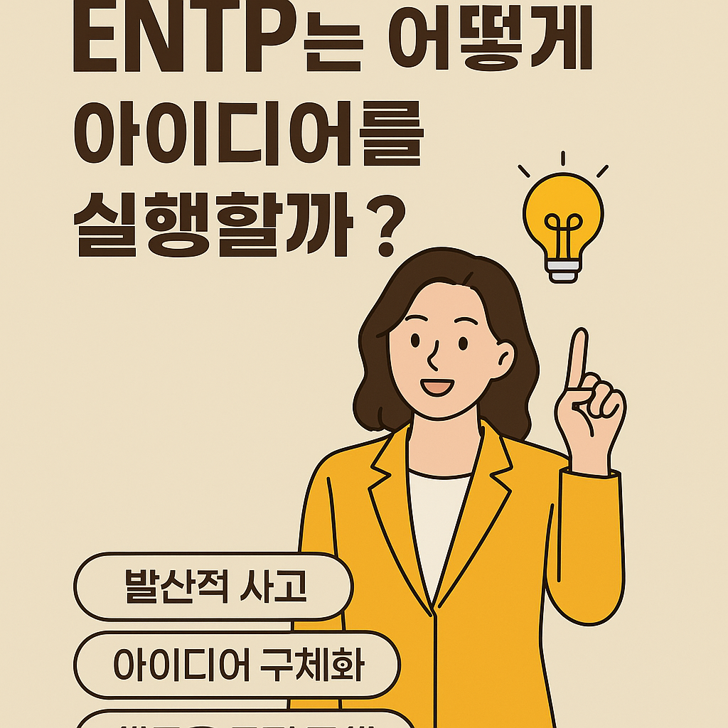 ENTP는 어떻게 아이디어를 실행할까?