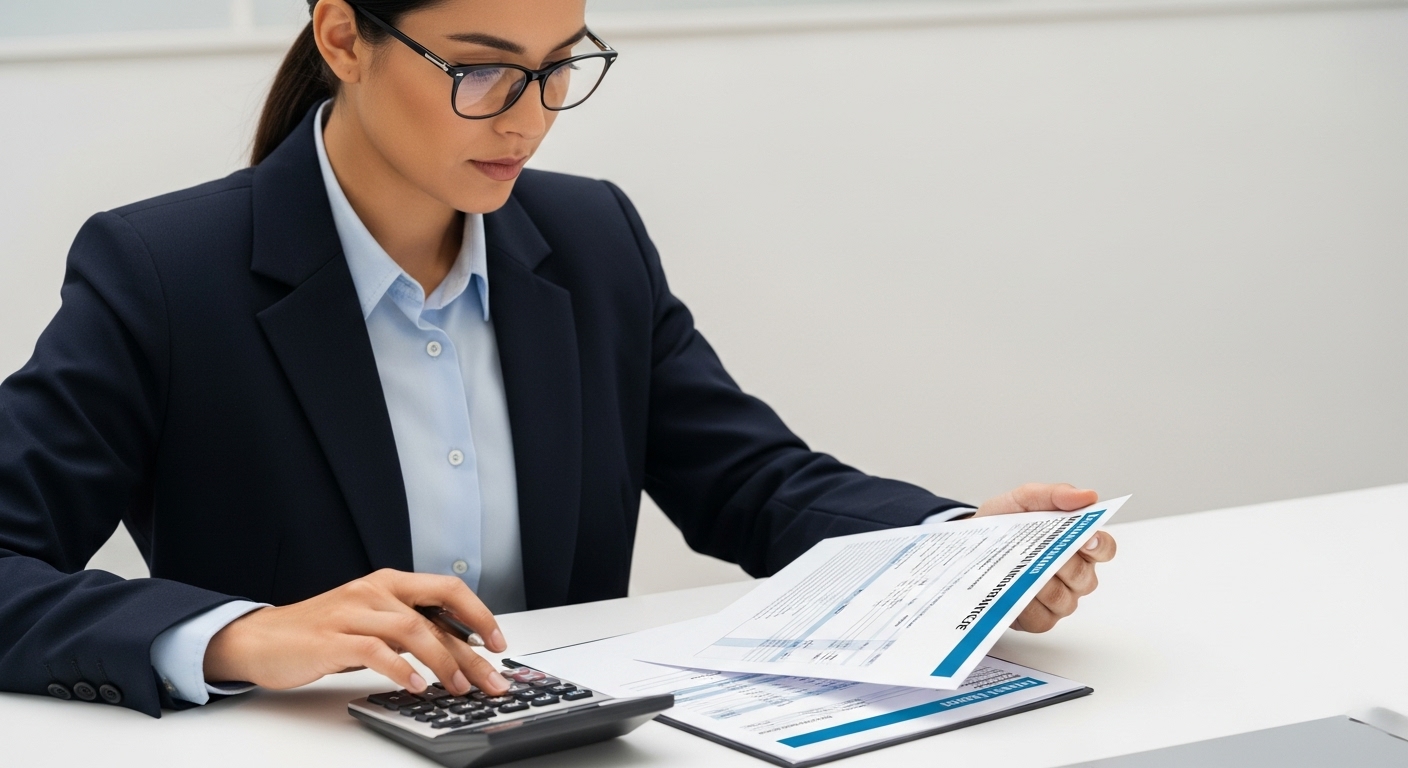 건강보험료 인상 및 소득월액 보험료 변화를 확인하며 재정을 점검하는 직장인.